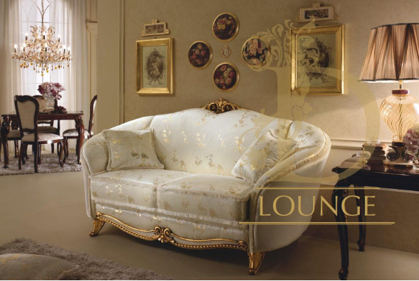 Luxe klasse 2+1+1 Italiaanse meubelbankstelbank sofa arredoclassic