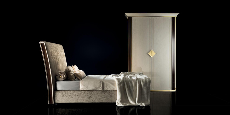 Compleet slaapkamerbed kast set bedden kledingkast arredoclassic 2-delig.