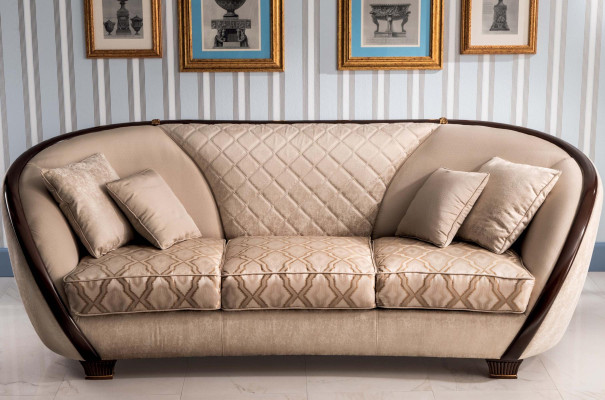 Luxe klasse 2+1 Italiaanse meubelbankstelbank bank nieuw arredoclassic™