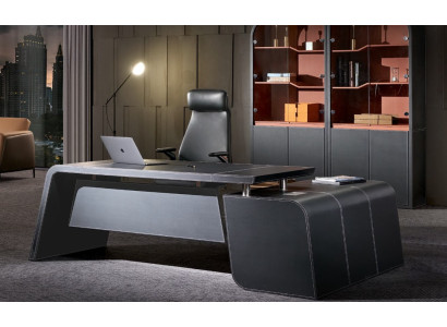 Hoekbureau Werk Schrijf Kantoor Bureau Ontwerper Luxe Klasse Meubels