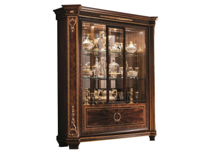 Vitrine kast Vitrines Woonkamer Show Kasten Ontwerp Rococo Barok Hout nieuw