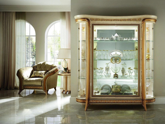Vitrine kast Vitrines Woonkamer kasten Show Design Italiaanse meubels Nieuw