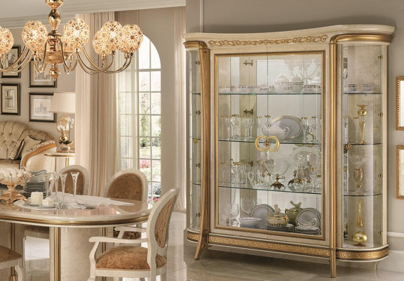 Vitrine Kast Klassieke vitrinekasten Woonkamer kasten Dressoir arredoclassic