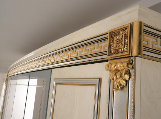 Slaapkamer kledingkast 4-deurs houten wandkast kast kledingkasten