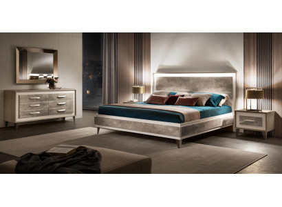 Slaapkamer Sets Bed 2x Nachtkastje Ladekast Spiegel arredoclassic 5-delige Set