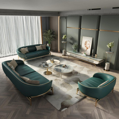 Sofa set 3-zits set design gestoffeerde bank bank modern