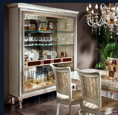 Vitrine kast Vitrines Woonkamer Kijkkasten Ontwerp Italiaanse meubelen Nieuw