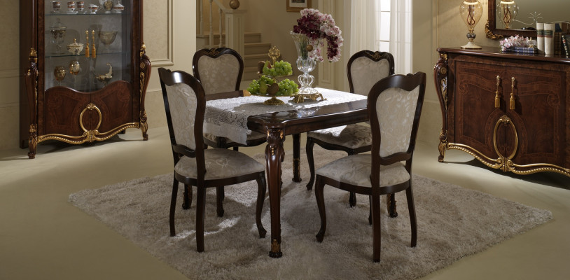 Eettafel + 4x stoelen Stoel Eetkamer set Eetgroep Modern Tafel Tafels Meubilair