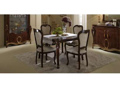 Eettafel + 4x stoelen Stoel Eetkamer set Eetgroep Modern Tafel Tafels Meubilair