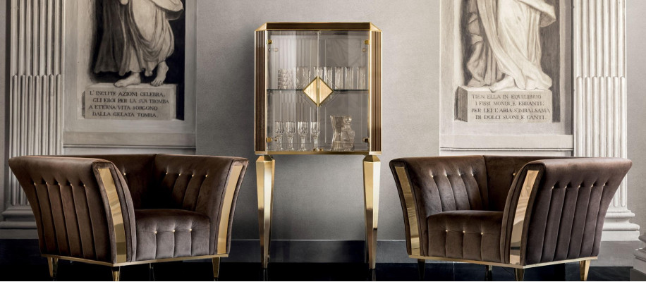 Kast Bar Barkast Vitrine Woonkamer Ontwerpregaal Meubels arredoclassic