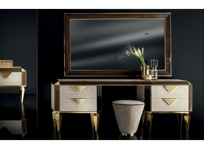 Kaptafel met spiegel + kruk Kaptafel kaptafel  Kosmetica arredoclassic