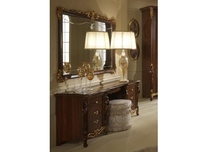 Kaptafel Spiegel Kruk Luxe console Commode Slaapkamer Barok Rococo nieuw