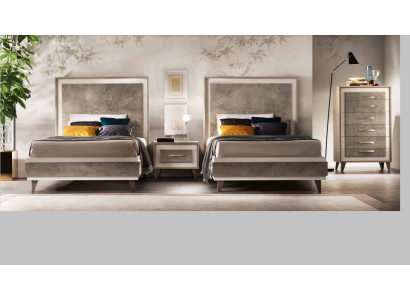Slaapkamer set Bed Nachtkastjes Commode Stijl Meubelstuk Italiaanse meubels 4-delig