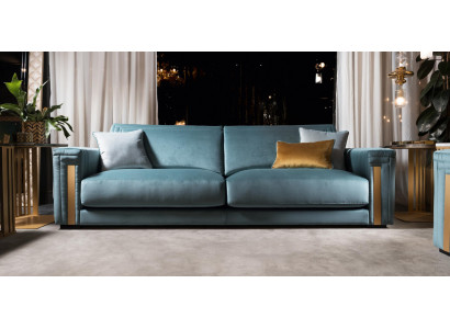 Driezits 3-zits woonkamer gestoffeerd textiel modern luxe design bank meubels nieuw