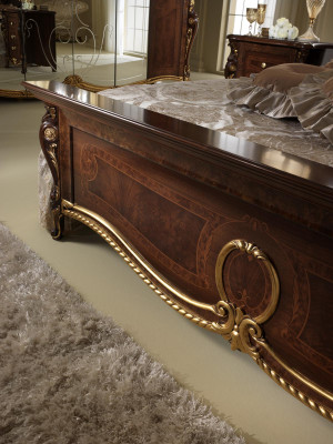 Beddenbekleding Klassiek tweepersoonsbed 180x200cm Houten hotelbedden Slaapkamer Nieuw