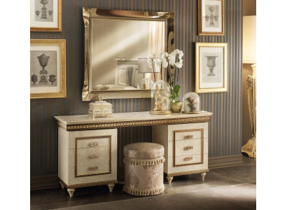 Kaptafel Spiegel Kruk Compleet Set Ladenkast Slaapkamer Nieuwe Barok Console