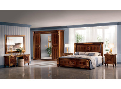 Klassiek ontworpen houten bed Luxe bedden Edel barok rococo huwelijk