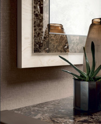 Edel ontwerp console houten spiegel dressoir dressoir kast 2-delige console tafel