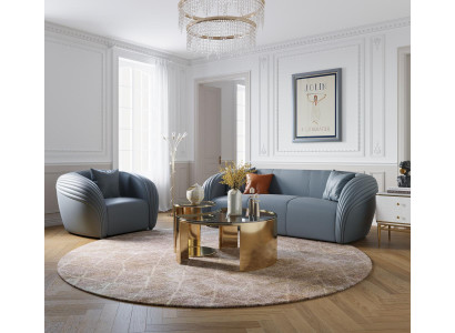 Bankstel 3+1 zits set Design Bank Bekleding Banken Bank Modern Luxe Nieuw