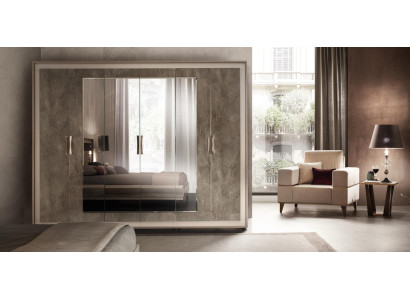 Luxe kledingkast Ontwerper kledingkasten 6-deurs kast arredoclassic