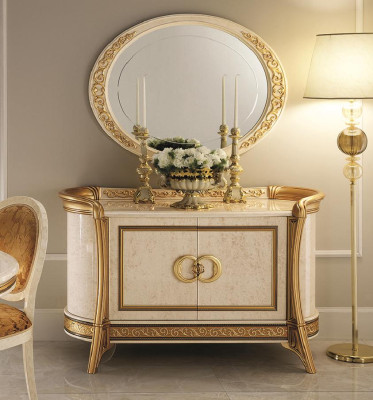 arredoclassic™ Dressoir Spiegel Dressoir XXL Sideboard Lowboard Hout