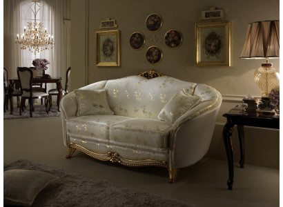 Bankstel 2 zits Design Bankstellen Gewatteerde banken Leer Relax Leer Tweezitter