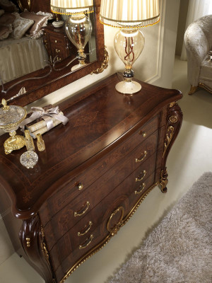 Console tafel dressoir met spiegel meubel luxe set console 2-delig. Gemaakt in Italië.