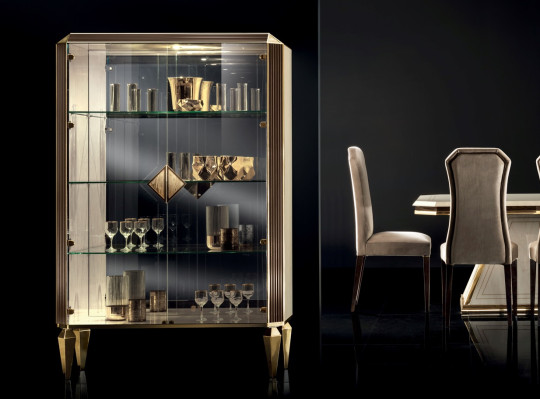Vitrine Italiaanse luxe meubelen Vitrines arredoclassic Luxe kast glas Nieuw