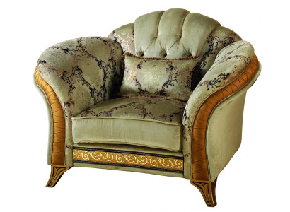 Luxe tv-klassieke fauteuil lounge 1-zits stof Relax Club arredoclassic.