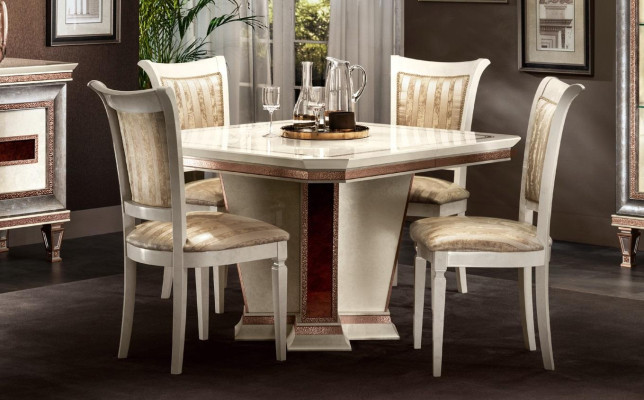 Barok eettafel houten tafel eetkamer woonkamer set design tafels