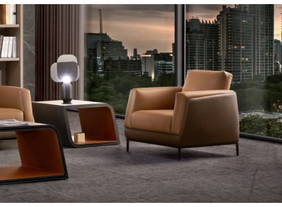 Fauteuil Leder TV bank 1-zits bank Relax Luxe Gestoffeerde bank