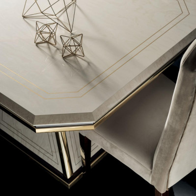 Luxe meubels eettafel tafel eetkamer woonkamer hout design tafels 120/160 cm Nieuw