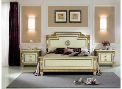 Luxe slaapkamerbed met gestoffeerd design, luxe tweepersoons hotelbedden kingsize bed.