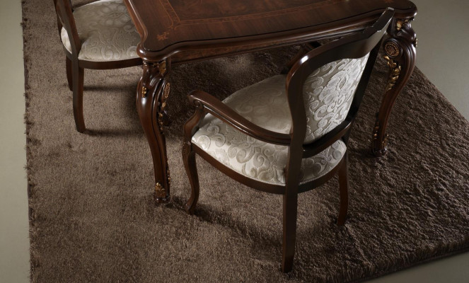 Klassieke stoel 1x Eetkamer Armleuningstoel Lounge Club met Armleuningen Luxe Nieuw