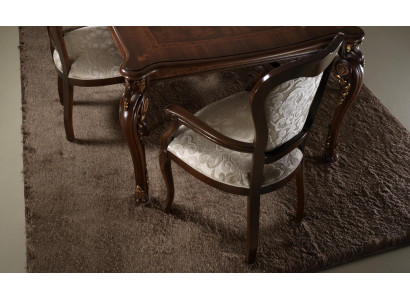 Klassieke stoel 1x Eetkamer Armleuningstoel Lounge Club met Armleuningen Luxe Nieuw