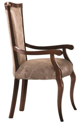 Stoel Bruin Design Woonkamer Eetkamer Hout Stoelen Bekleed met Armleuning Rugleuning