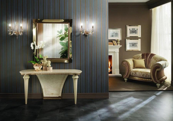 Klassieke spiegel wandspiegel echt houten frame luxe nieuw barok arredoclassic