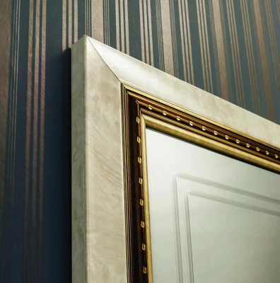 Klassieke spiegel Luxe console Slaapkamerstijl Modern glazen spiegel Wand