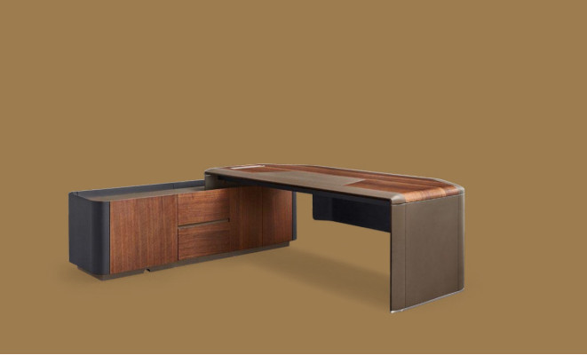 Werkbureau Ontwerp Kantoor Meubels Inrichting Tafel Chef Baas Hoektafels