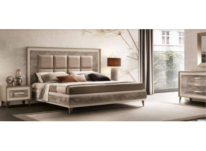 Luxe slaapkamerbed tweepersoonsbed modern hout fluweel gestoffeerd bed nieuw luxe