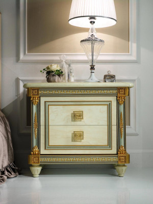 Ontwerp nachtkastje bijzettafel console slaapkamer luxe console tafels Italië.