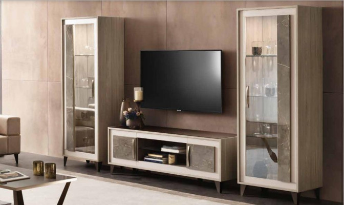 Dressoir Luxe etalage Vitrine Kast Glas Moderne Stijl Italiaans