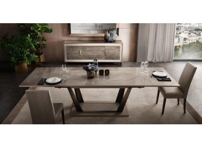 Eettafel Tafel Eetkamer Woonkamer Set Hout Ontwerp Tafels 200x102/294cm