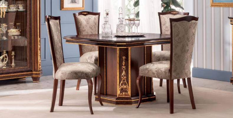 4 Stoel Set Stoelen Eetkamer Set Meubelen Leuning Jugenstil Design