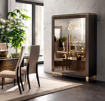 Klassieke vitrinekast Italiaanse meubels vitrinekast vitrines glas Nieuw