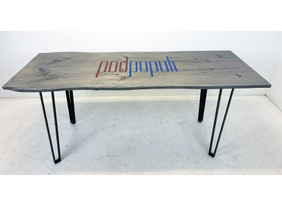 Houten tafel eetkamer meubelen vergadertafel epoxyhars giet hars nieuw Epoxyhars