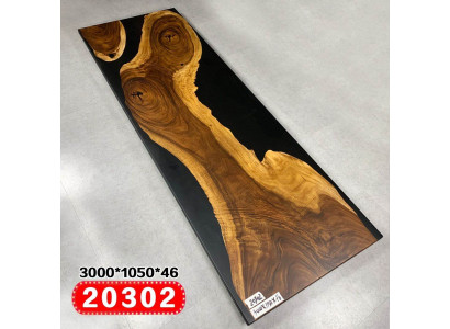 Epoxihars eettafel echt hout massief meubilair waterval gegoten hars epoxy tafel