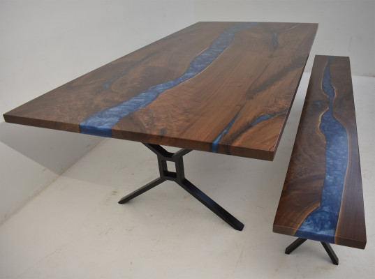 Ontwerp Tafel Bank Eettafel Keukentafel Tafels Banken Massief Echt Hout Woonkamer