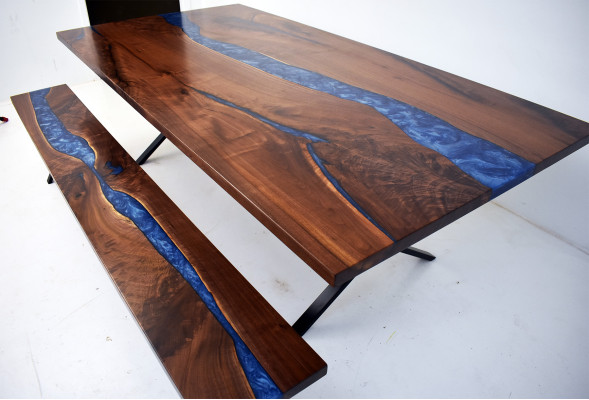 Ontwerp Tafel Bank Eettafel Keukentafel Tafels Banken Massief Echt Hout Woonkamer