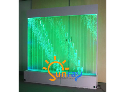 Moderne scheidingswand Water Walls LED-waterval verlichte decoratieve wand.